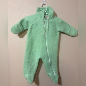 Obion Vintage infant baby pram full zipper bodysuit size 18 mo